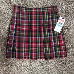 Tommy Hilfiger Primrose Uniform Red and Green Plaid Skirt